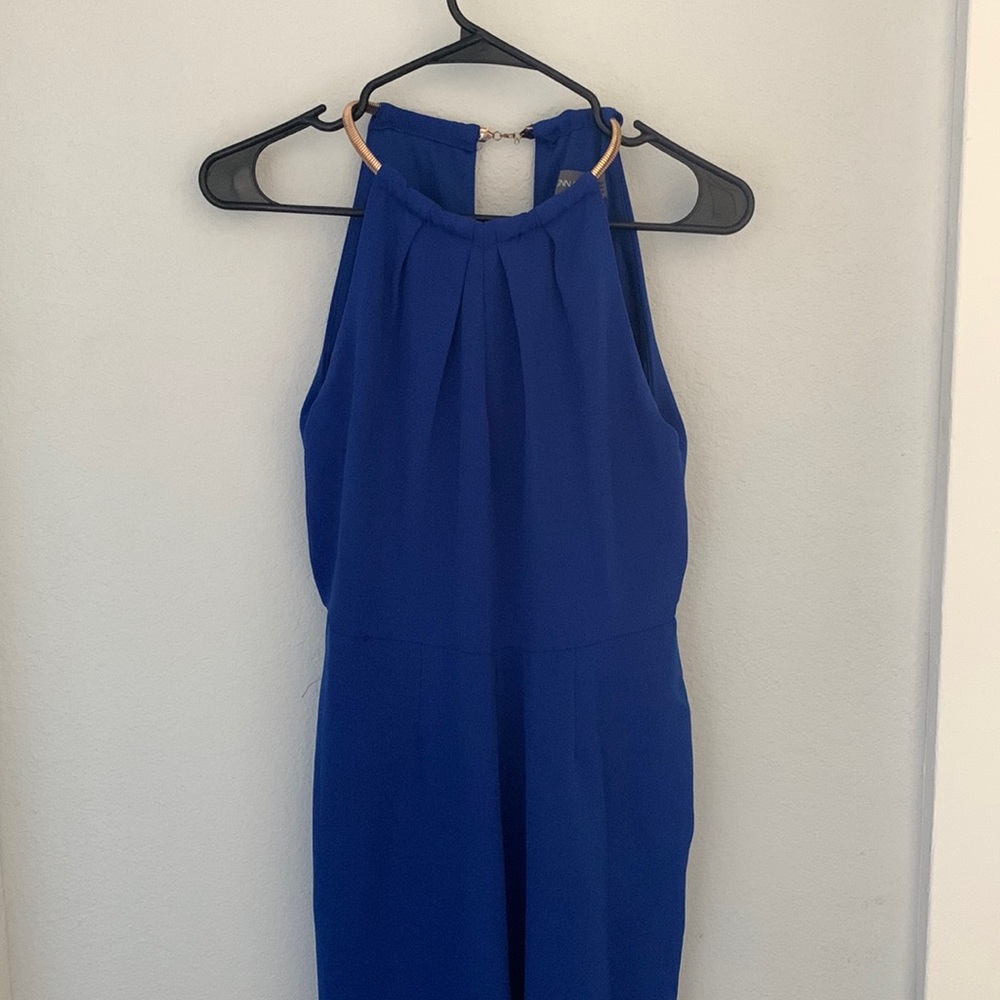 Donna Ricco blue jumpsuit